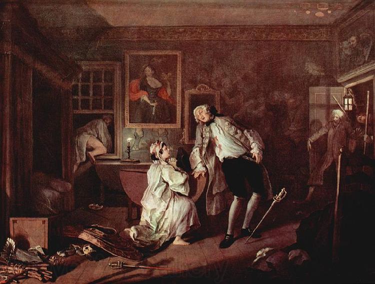 William Hogarth The murder of the count France oil painting art